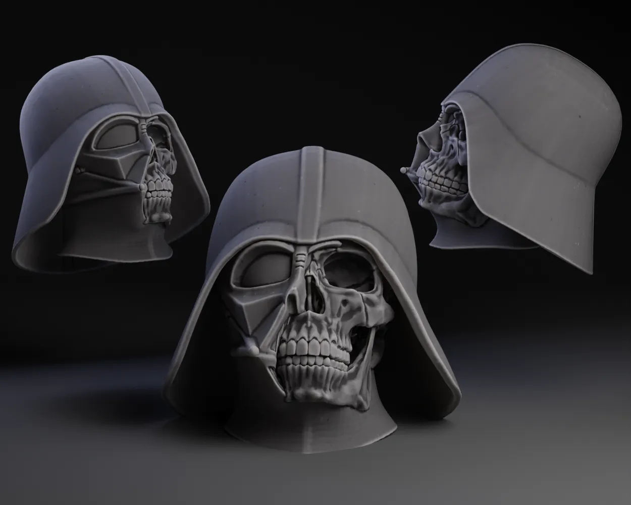 Darth Vader skull keychain