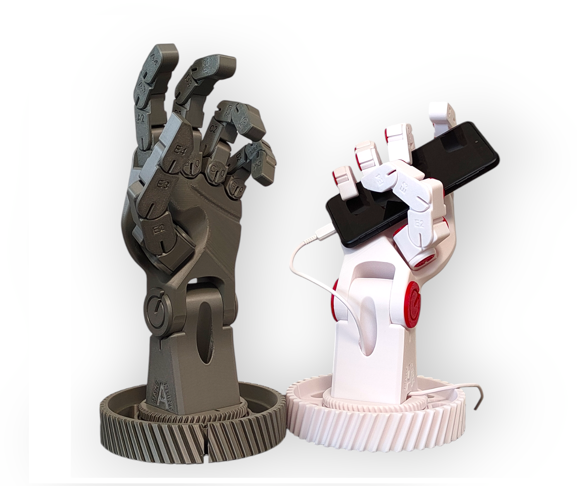 Poseable Robot Hand (Right Hand) (PLA)