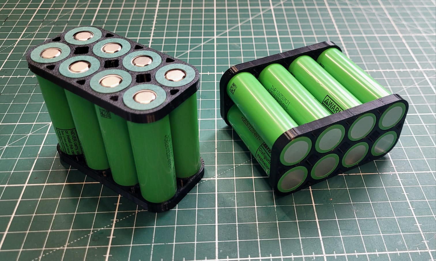 18650 Cell Holders for DIY Battery Packs β Lightweight, Durable, and Easy to Print
