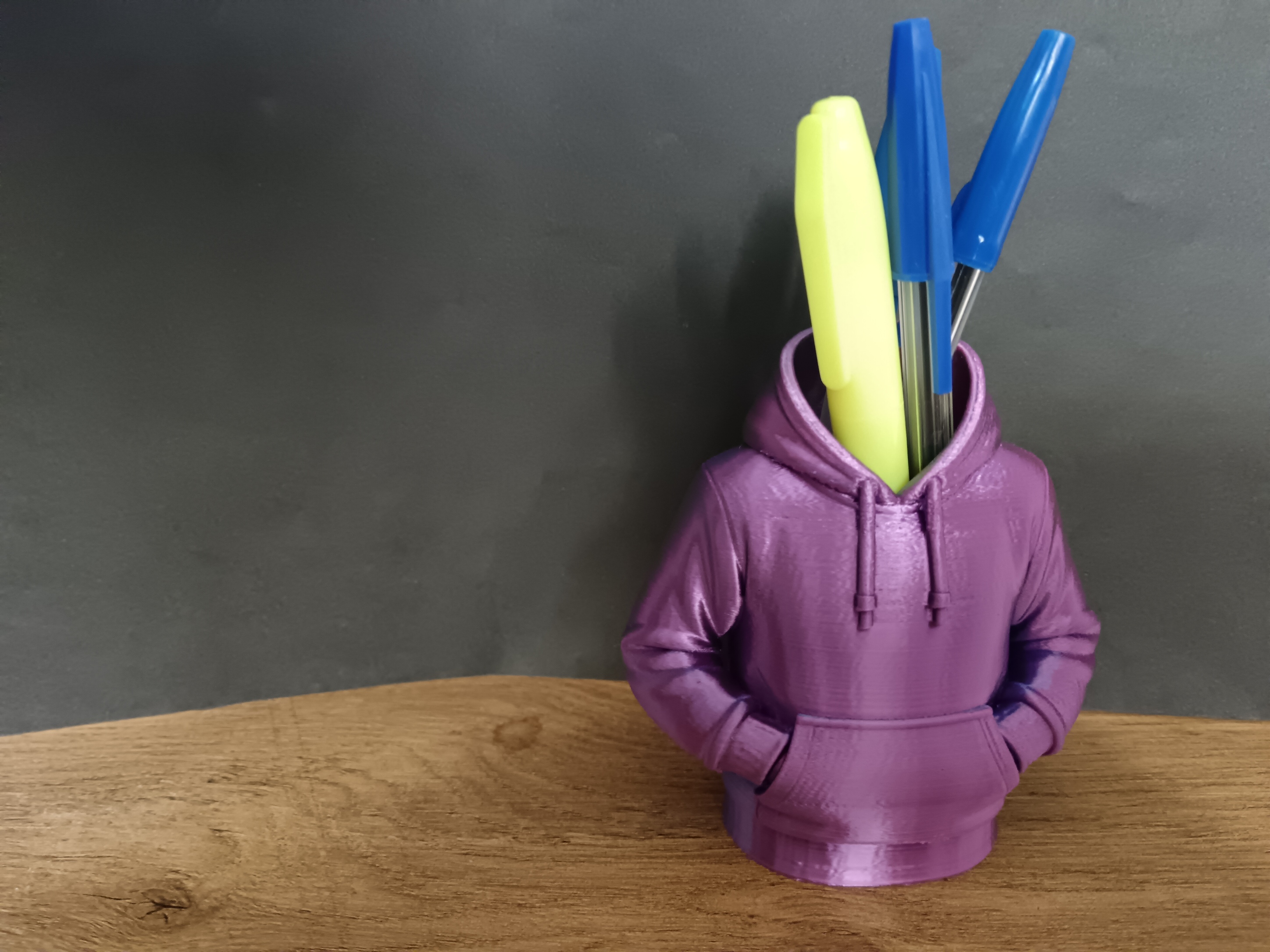 Sweatshirt pen holder
