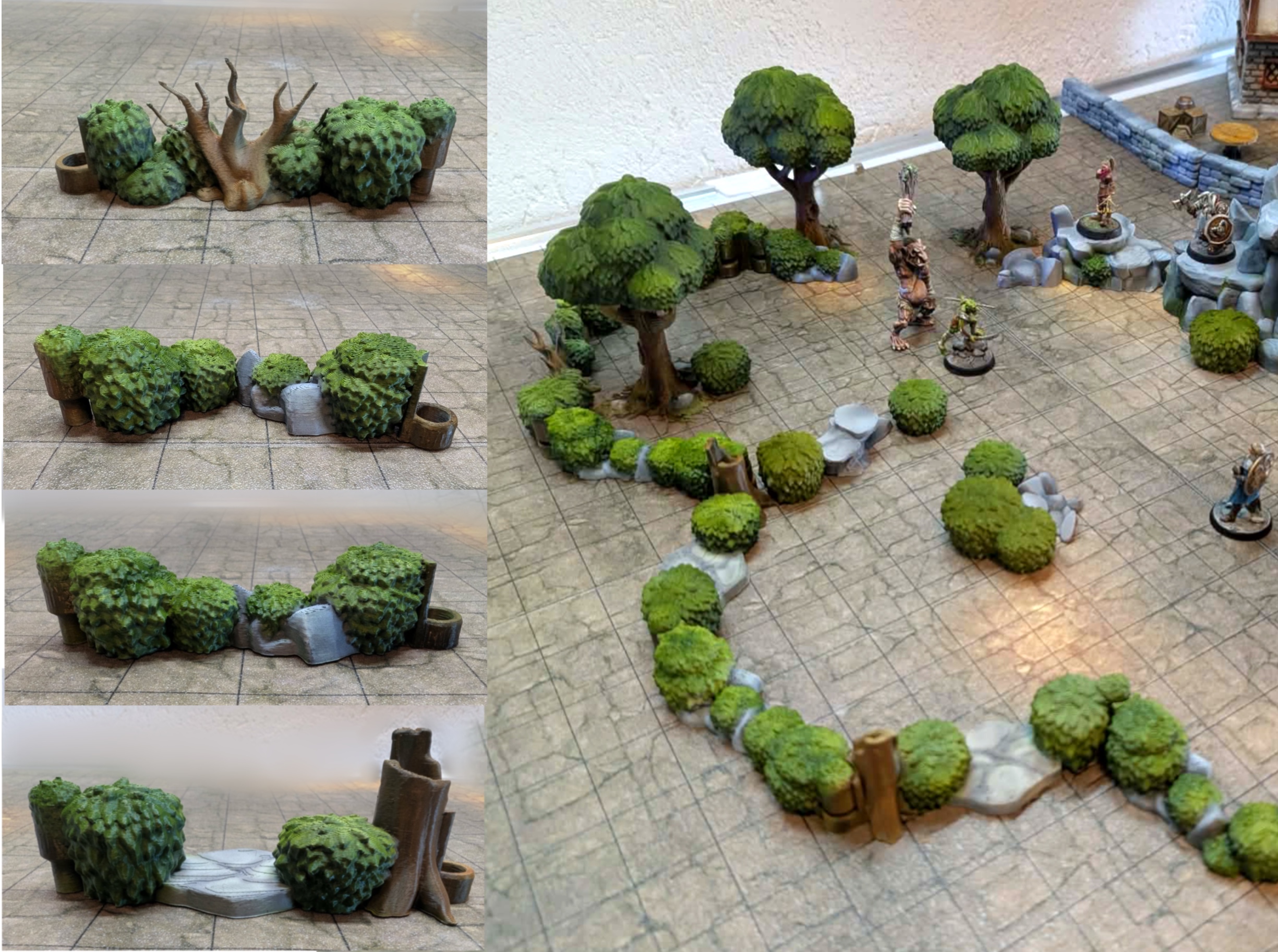 Forest modular tabletop terrain