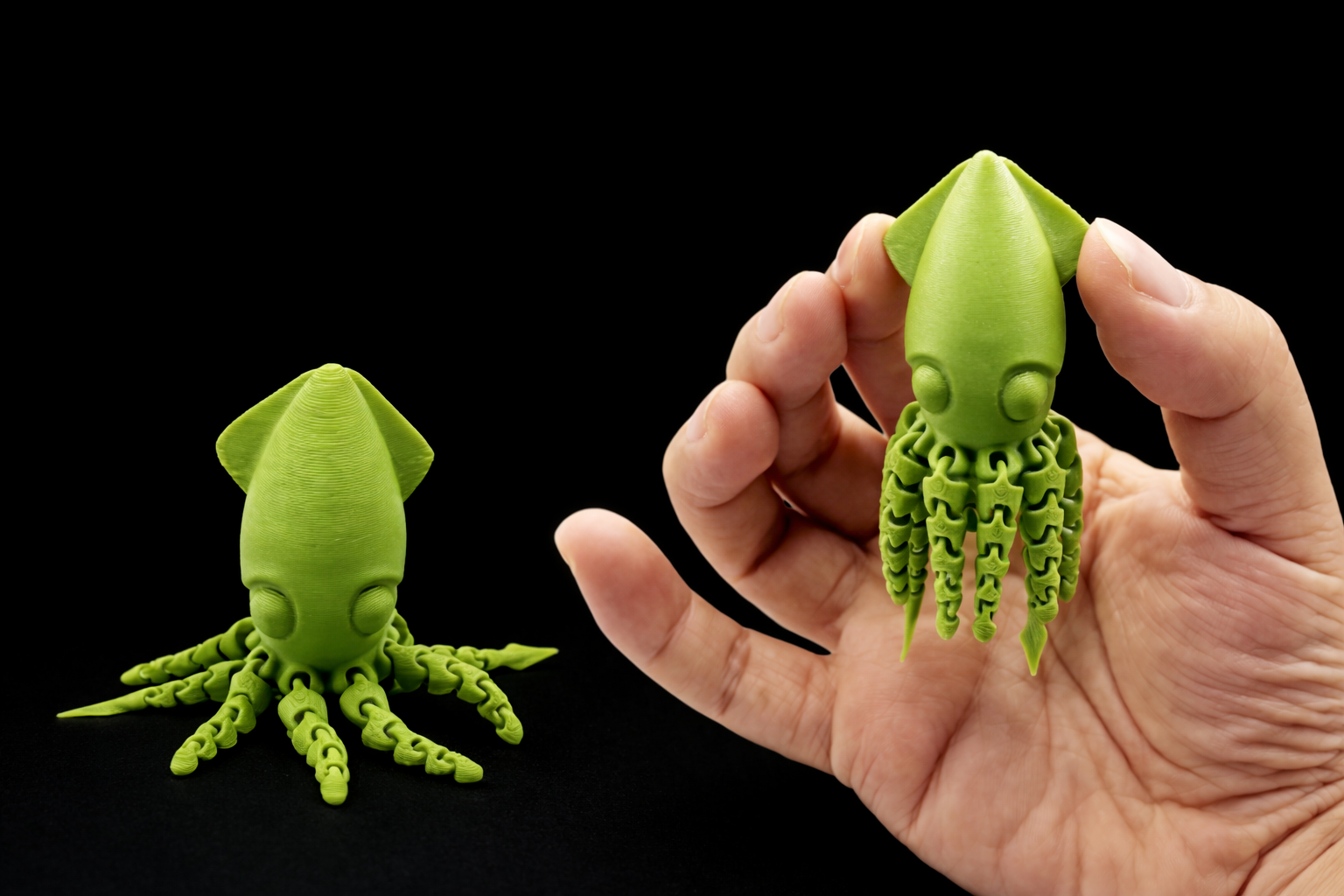 Calamar de 9g - Squid - Petit jouet Γ tentacules mobiles - seulement 9g