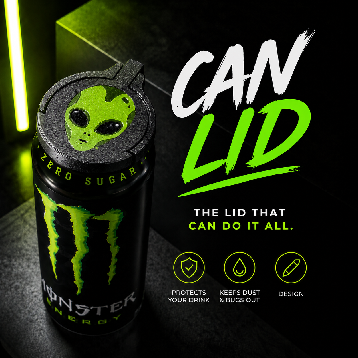 CAN LID 500/330/250 ml STRONG ALIEN