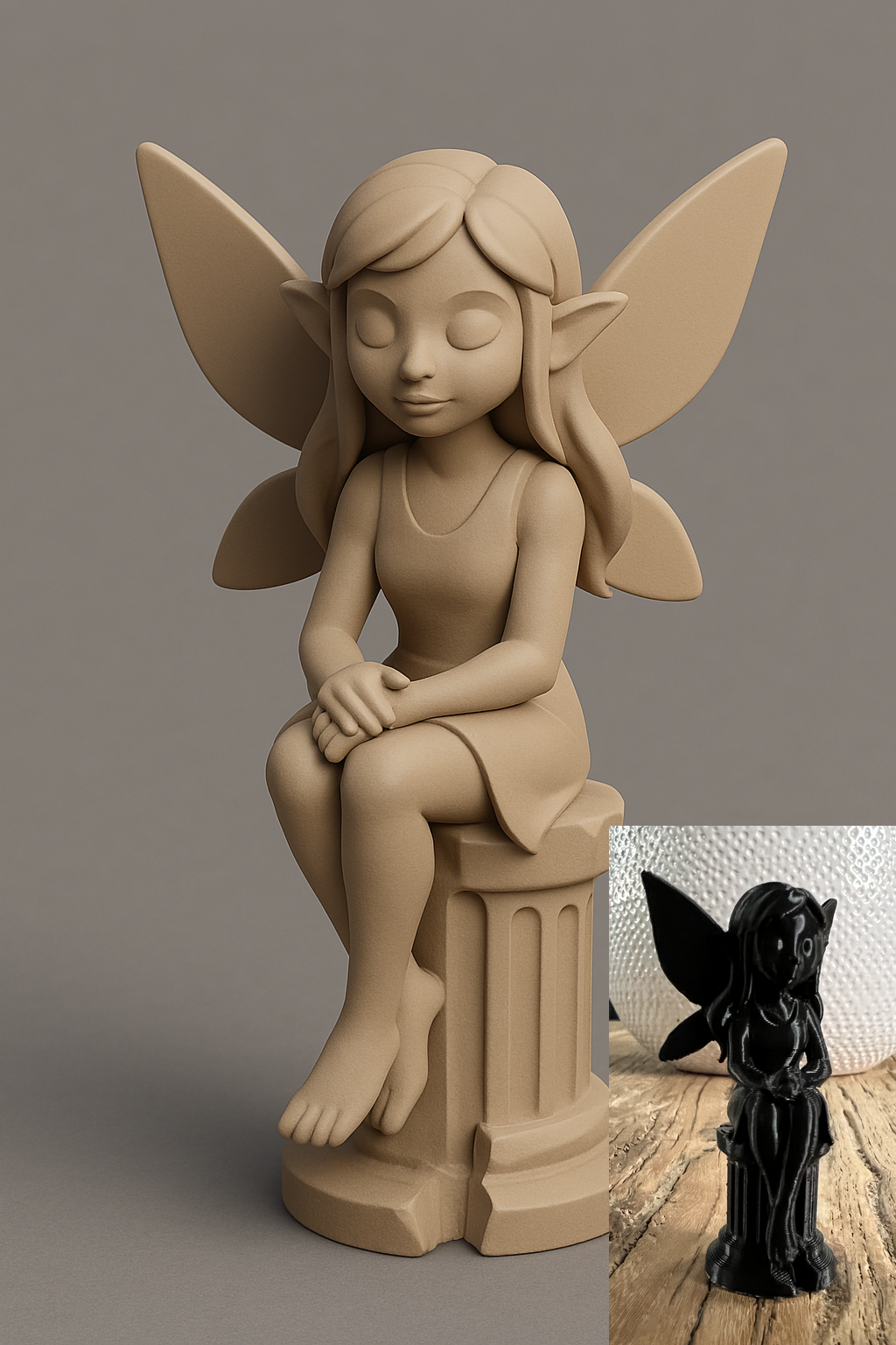 Fairy Sitting on a Column