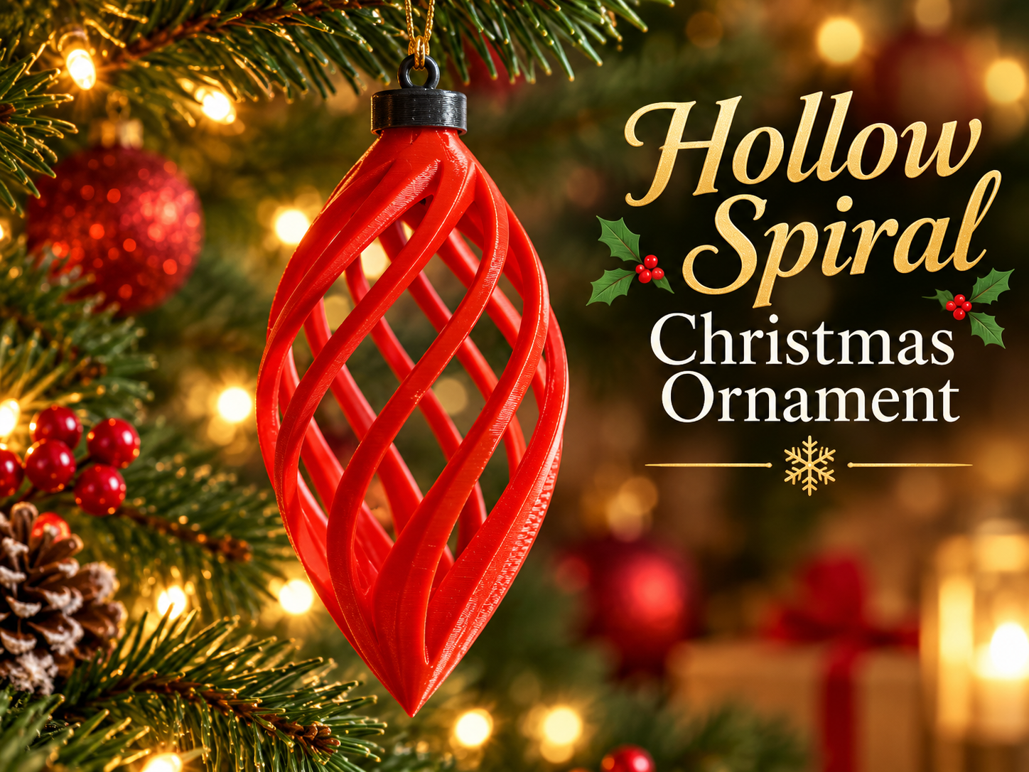 Everydays 020 – Hollow Spiral Christmas Ornament