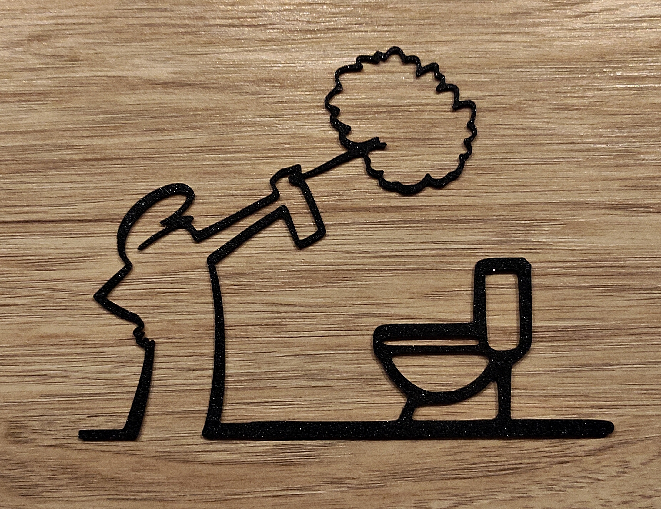 Funny “WC” Door Hanger – La Linea Balum 148