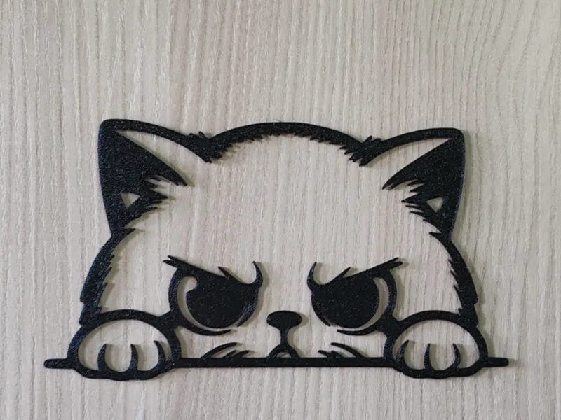 Grumpy cat (kitten) 2d wallart