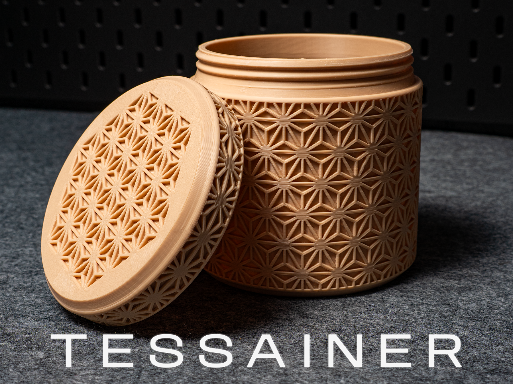 TESSAINER 120 Asanoha Screw Top Container