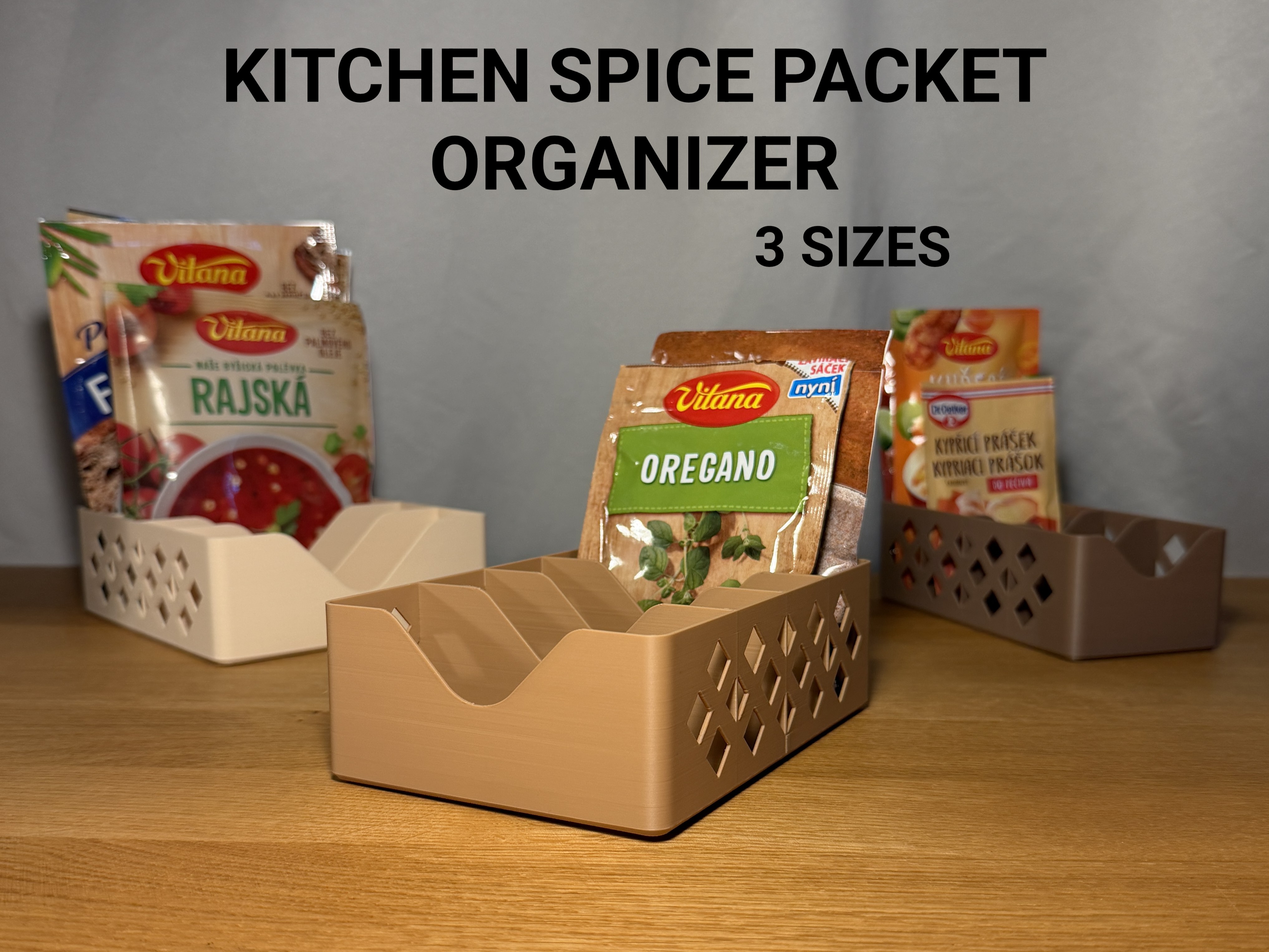 Kitchen Spice Packet Organizer