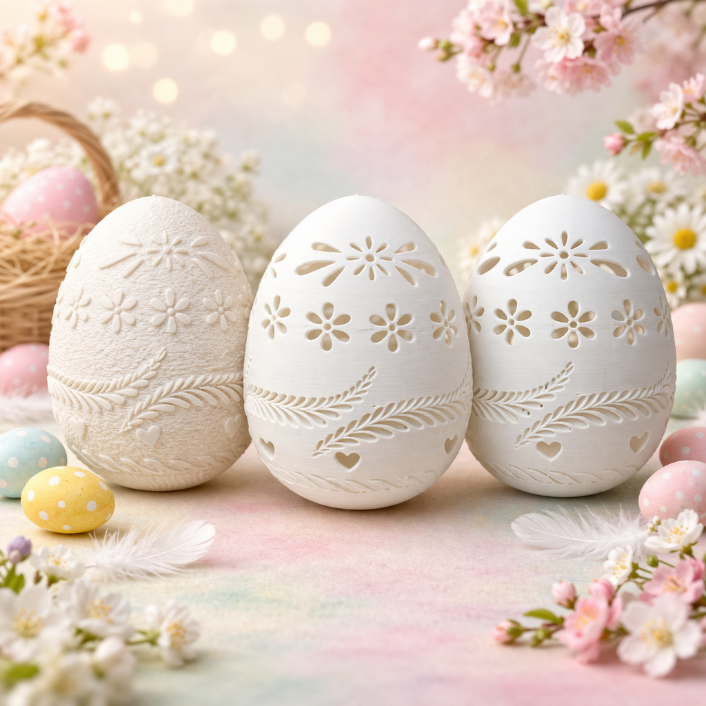 Easter Egg Trio β Embossed, Partial Cut & Full Cut