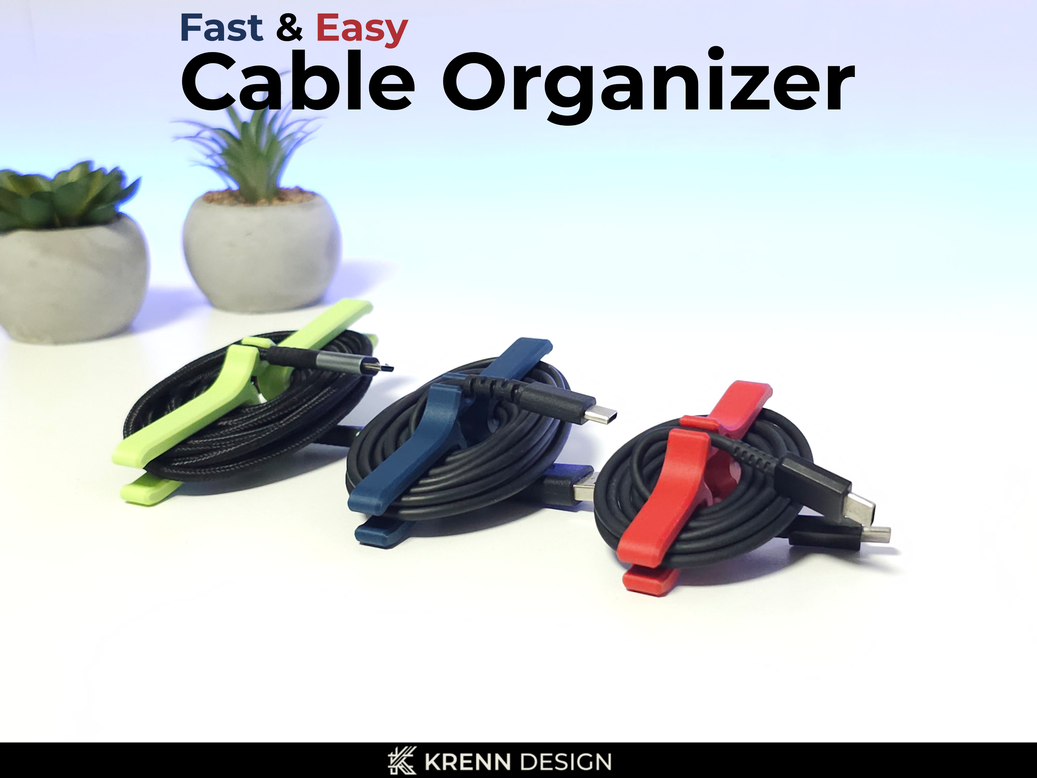 Fast & Easy Cable Organizer