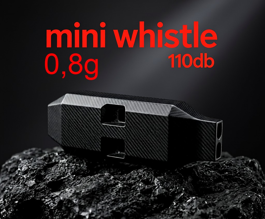 mini whistle 2-Chamber, high decibel